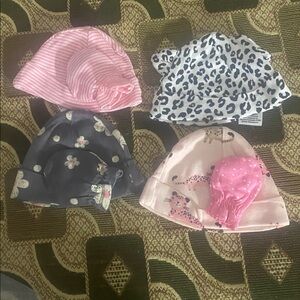 Gerber Striped and Solid Kids Beanie Set